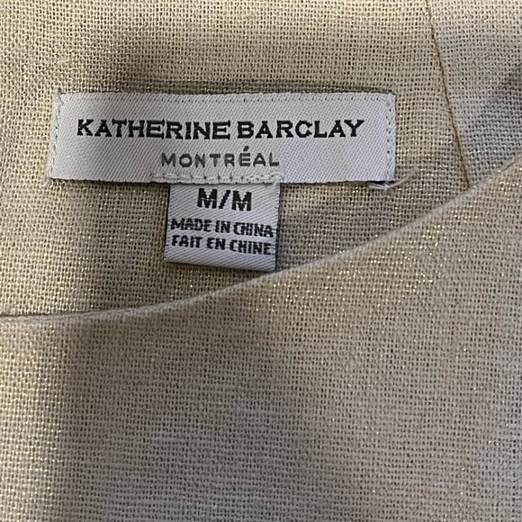 KATHERINE BARCLAY – SLEEVELESS LINEN BLEND DRESS – SIZE M - Picture 2 of 11